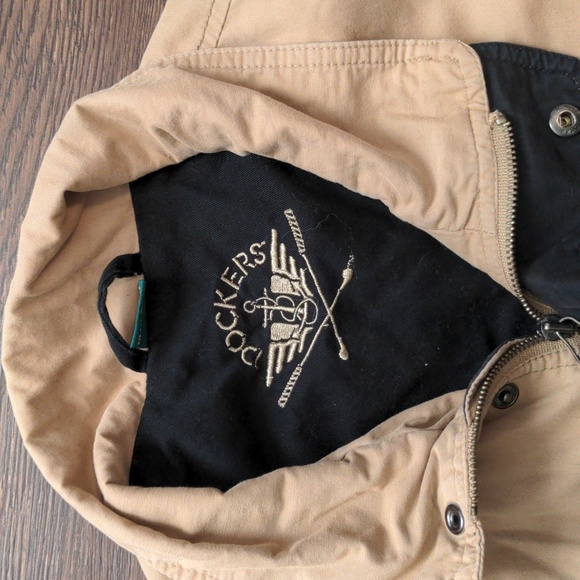 Dockers Mens Size XL Vintage Tan and Black Golf Jacket - Picture 3 of 11